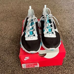 NIKE React Element 55: Black/Teal/White